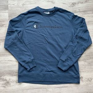 Champion Men’s Authentic Crew Neck Sweatshirt Blue Slate